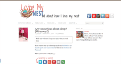 Desktop Screenshot of lovingmynest.com